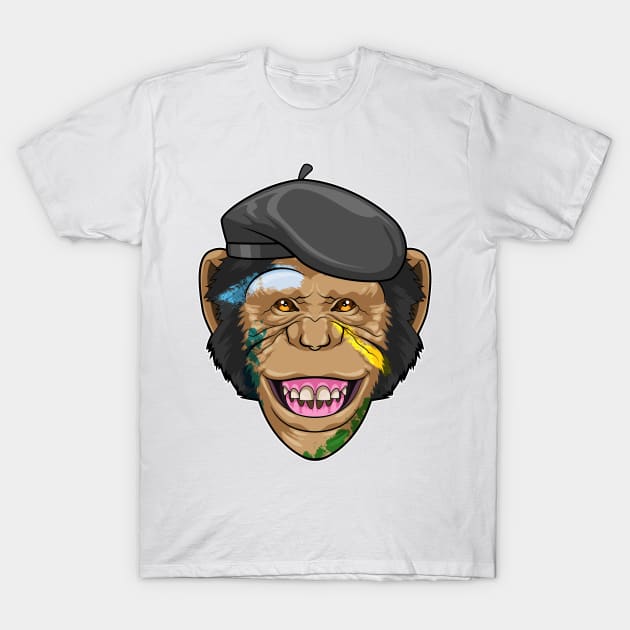 Monkey as Painter T-Shirt by Markus Schnabel